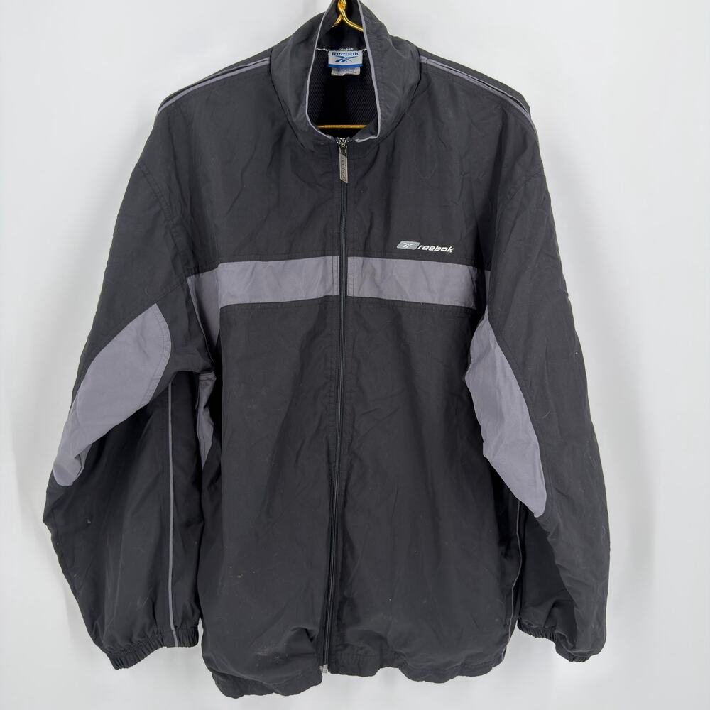 Reebok Full-Zip Lightweight Athletic Jacket - Men's Large